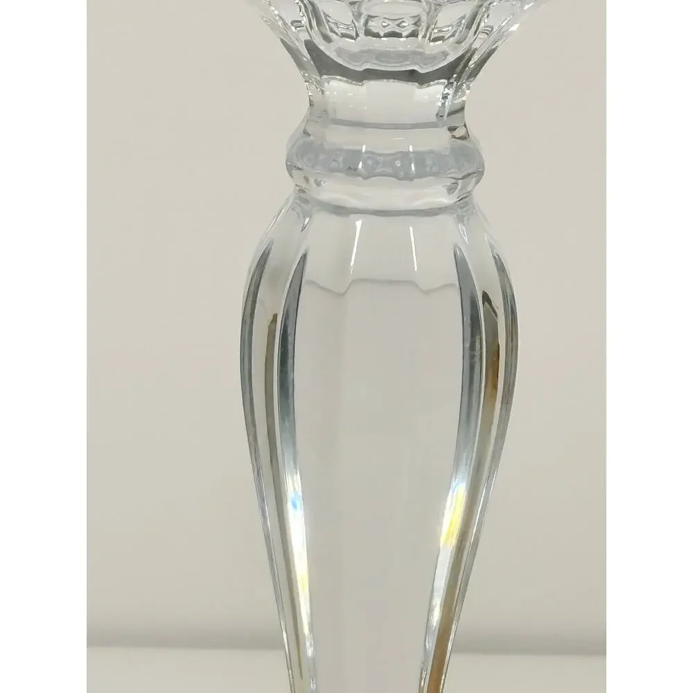 Pair of Shannon Crystal by Godinger Candlestick Holders 10.25”